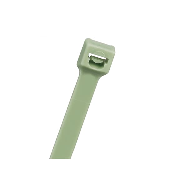 Cable Tie, 8 in L, 2 in Max Bundle Dia., Green, Polypropylene, 50 lb Strength, 250 PK